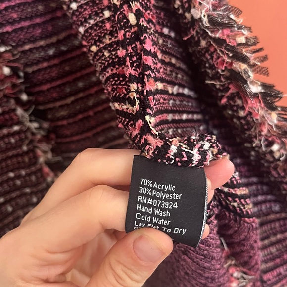 Misook Pink Tweed Jacket - Picture 3 of 4